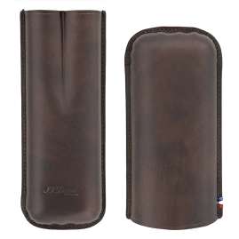S.T. Dupont 183141 Case for 2 Cigars Atelier Brown
