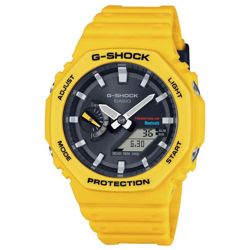 Casio GA-B2100C-9AER G-Shock Classic Solar Bluetooth Herrenuhr Gelb 4549526322785