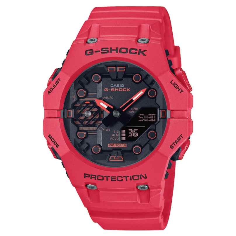 Casio GA-B001-4AER G-Shock Classic Bluetooth Armbanduhr Rot 4549526335631