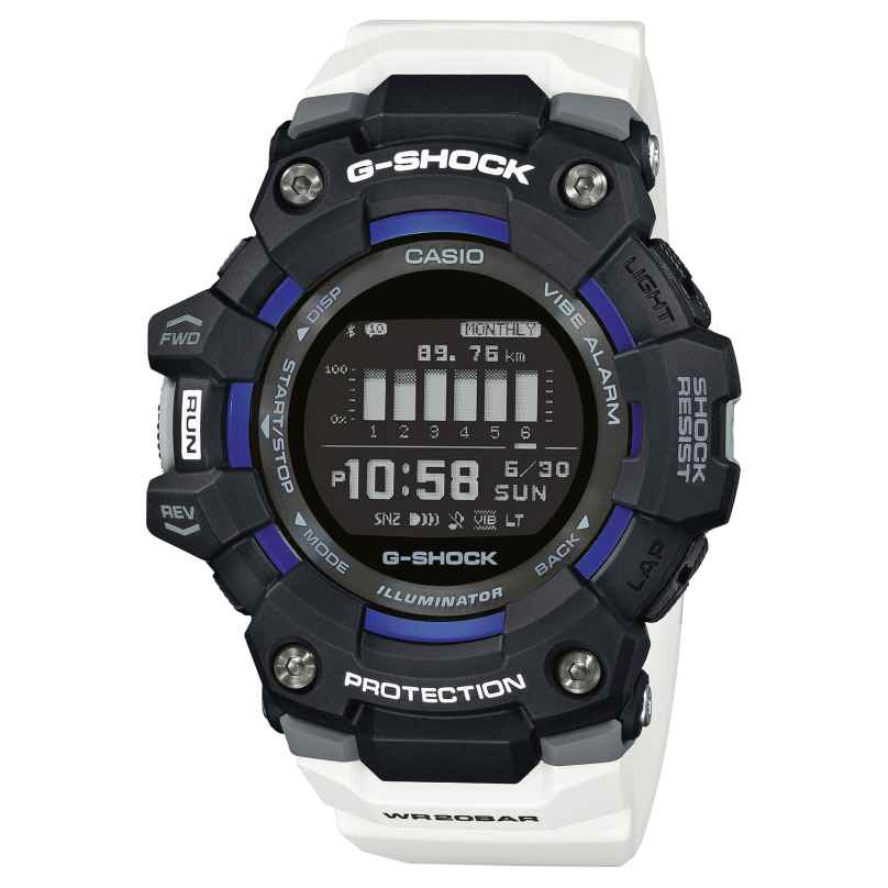 Casio GBD-100-1A7ER G-Shock G-Squad Digitaluhr mit Bluetooth Schwarz/Weiß 4549526268175