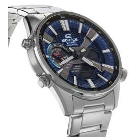 Casio ECB-S100D-2AEF Edifice Men's Watch Solar Bluetooth Steel/Blue