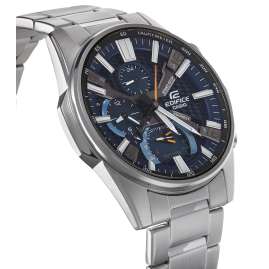 Casio EQB-1200D-2AER Edifice Men's Watch Solar Bluetooth Steel/Blue