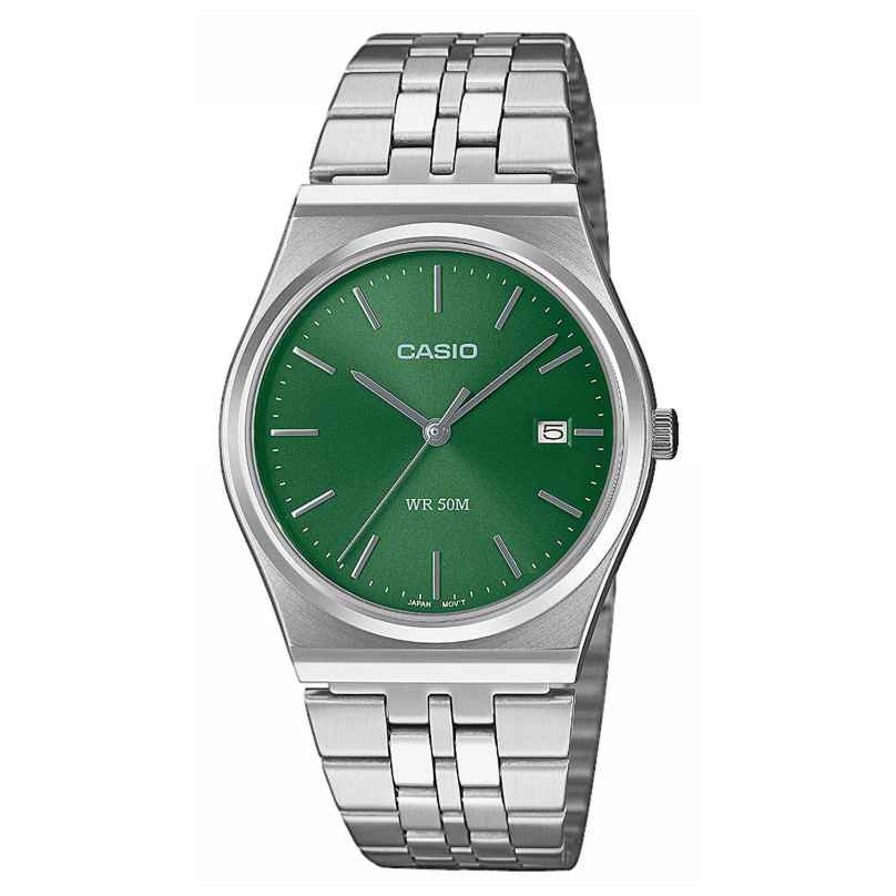 Casio MTP-B145D-3AVEF Wristwatch Quartz Steel/Green 4549526371387