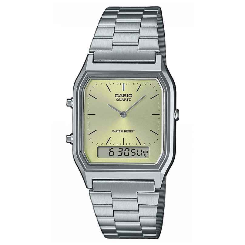 Casio AQ-230A-9AMQYES Wrist Collection Edgy Silver/Light Green 4549526390661