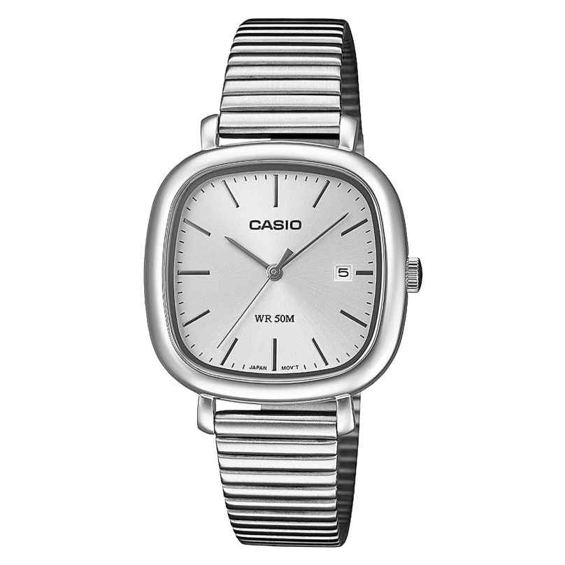 Casio LTP-B166D-7AVEF Damenuhr Edelstahl Silberfarben 4549526406553