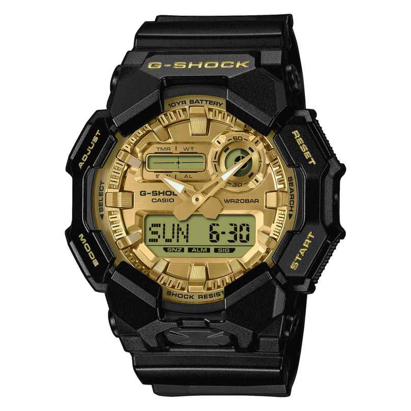 Casio GA-010GGB-1A9ER G-Shock Men's Watch Ana-Digi Black/Gold 4549526407895