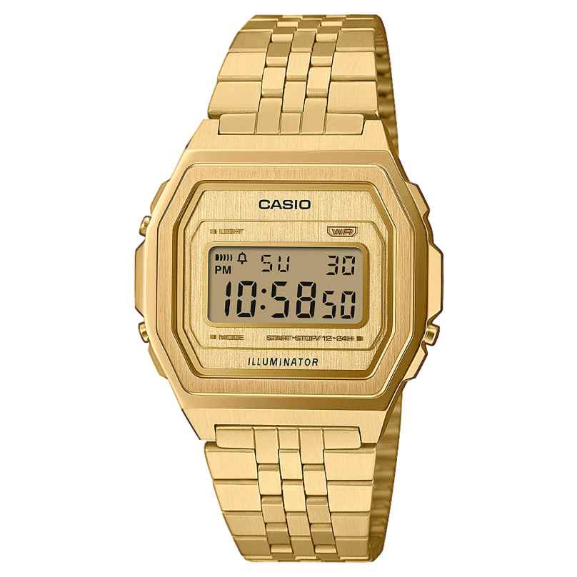 Casio A1000G-9EF Unisex Digital Watch Vintage Iconic Gold Tone 4549526408359