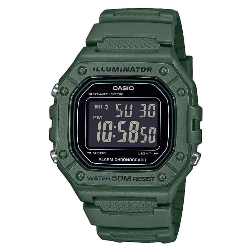 Casio W-218H-3BVEF Herren-Digitaluhr Dunkelgrün 4549526405679