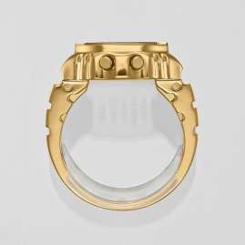 Casio CRW-001G-9ER Ring Watch Digital Gold Tone