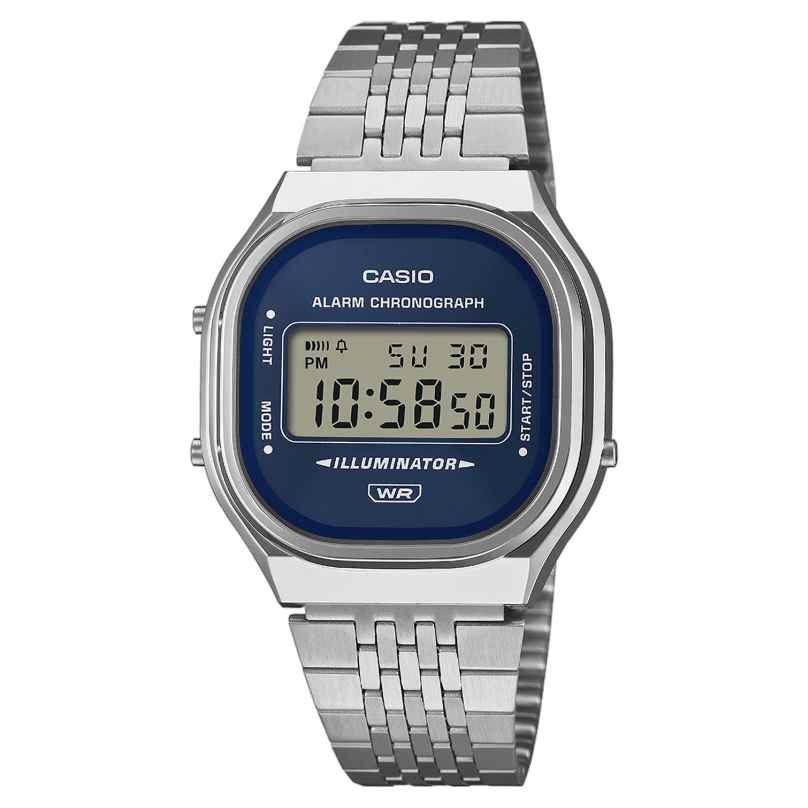 Casio A140WE-2AEF Armbanduhr in Unisexgröße Edgy Collection Blau 4549526422331