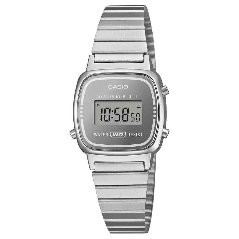 Casio LA670WES-7AEF Damenuhr Digital mini Collection Silberfarben 4549526425257