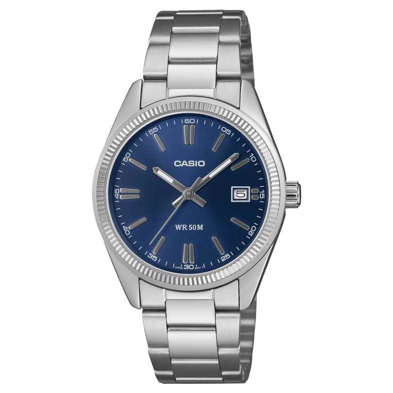 Casio UTP-1302PD-2A1VEF Armbanduhr in Unisexgröße Quarz Edelstahl/Blau 4549526427725