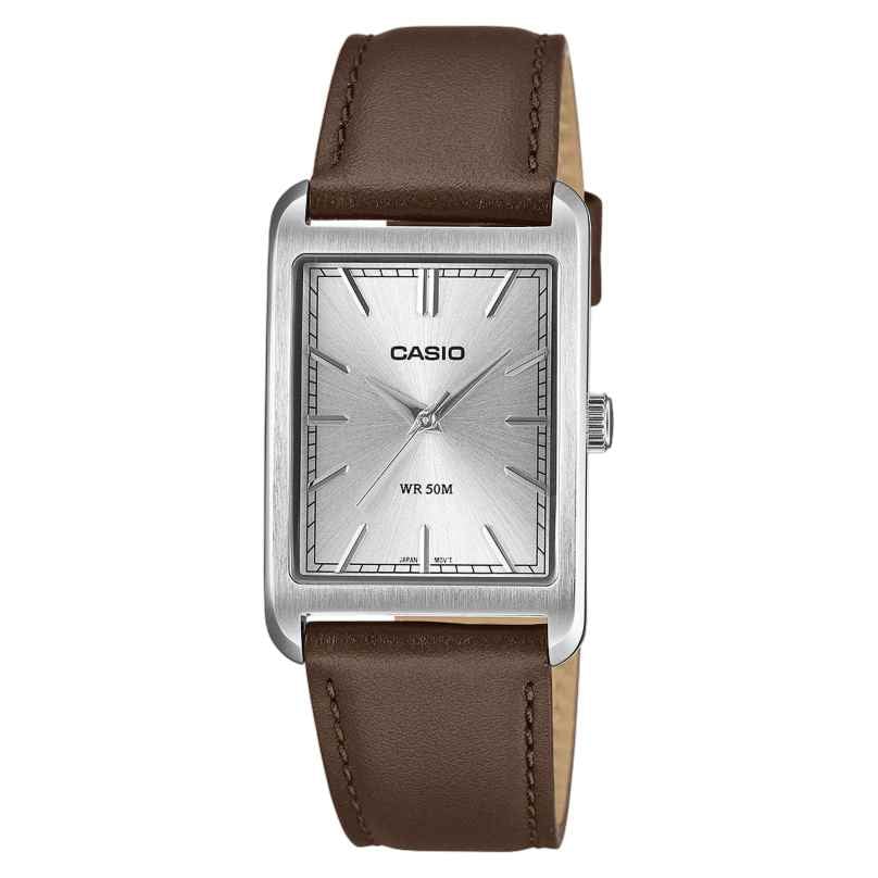 Casio MTP-B215L-7AVER Quarzuhr in Unisexgröße mit Lederband 4549526430367