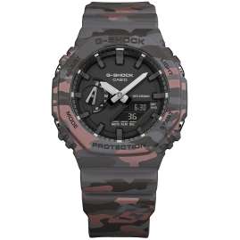 Casio GA-2100CM-8AER G-Shock Classic Ana-Digi Watch Grey/Pink