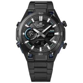 Casio ECB-2300DC-1AEF Edifice Herren-Armbanduhr Sospensione Solar Schwarz