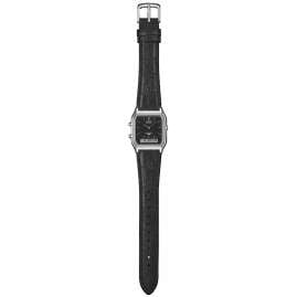 Casio AQ-230EL-1AEF Collection Edgy Armbanduhr Ana-Digi Leder Schwarz