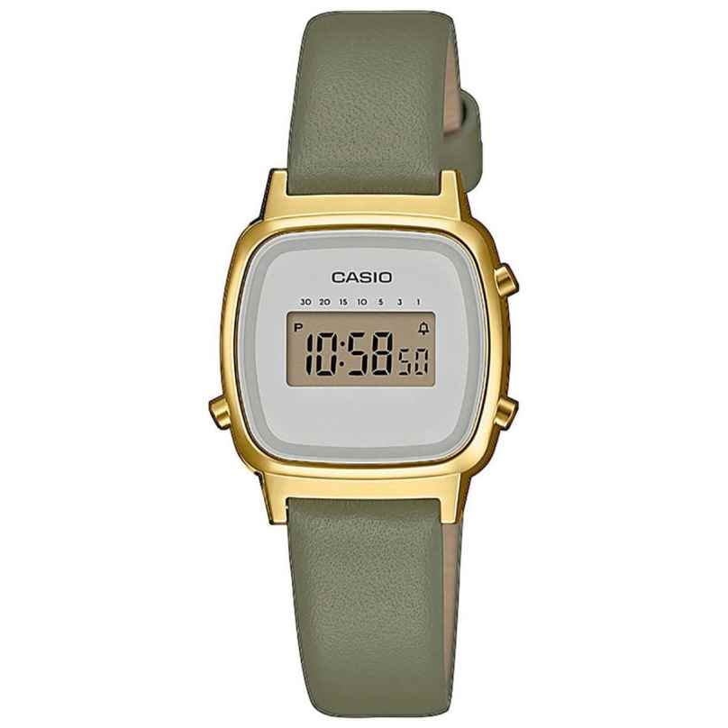 Casio LA670WEFL-3EF Vintage Mini Digital Watch for Ladies Green/Gold 4549526252242
