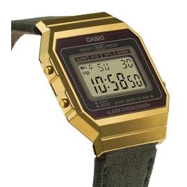 Casio A700WEGL-3AEF Vintage Iconic Ladies' Watch Green/Gold Tone