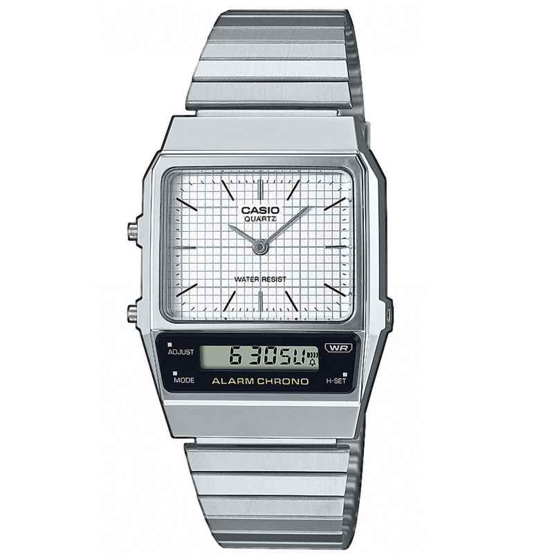 Casio AQ-800E-7AEF Vintage Edgy Armbanduhr Weiß 4549526326448