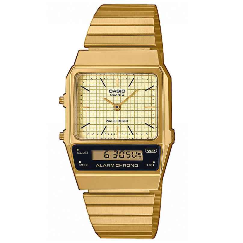 Casio AQ-800EG-9AEF Vintage Edgy Unisex Watch Gold Tone 4549526326486