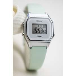 Casio LA680WEL-3EF Vintage Mini Ladies' Watch Mint/Silver Tone