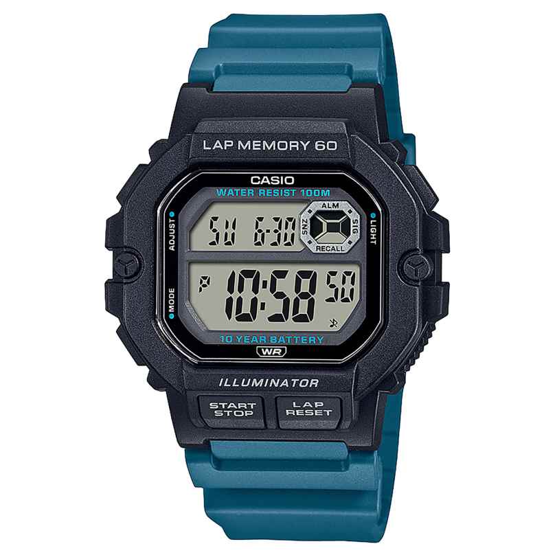 Casio WS-1400H-3AVEF Digital Watch Black/Blue 4549526321849