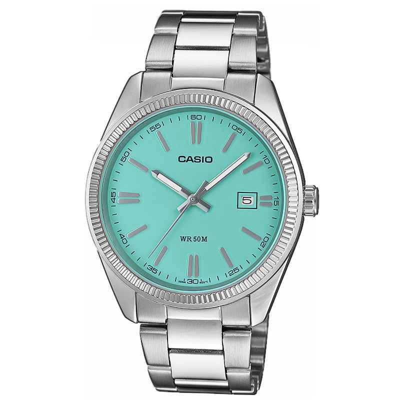 Casio MTP-1302PD-2A2VEF Men's Watch Quartz Steel/Turquoise 4549526343544