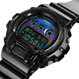 Casio DW-6900RGB-1ER G-Shock Digital Men's Watch Black/Rainbow