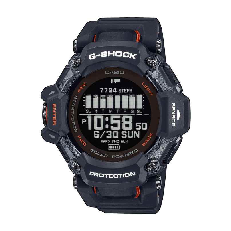 Casio GBD-H2000-1AER G-Shock G-Squad Digitaluhr Bluetooth Schwarz/Orange 4549526334207