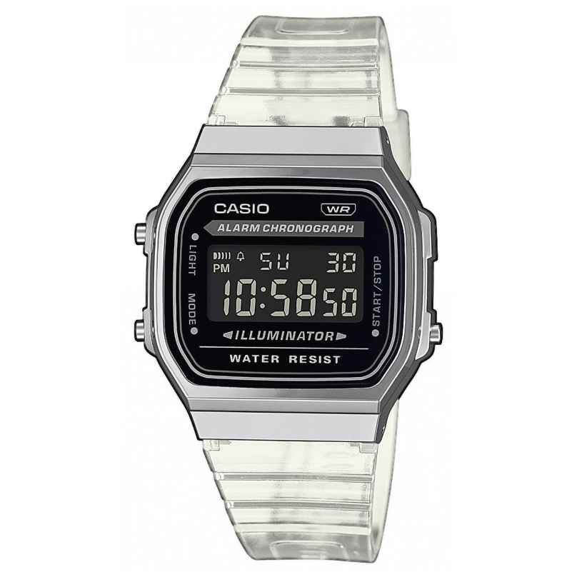 Casio A168XES-1BEF Vintage Iconic Digitaluhr Transparent 4549526345050