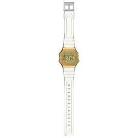Casio A168XESG-9AEF Vintage Iconic Digital Watch Transparent/Gold Tone
