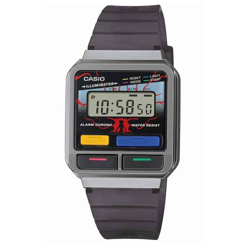Casio A120WEST-1AER Digital Watch in Unisex Size Stranger Things 4549526354014