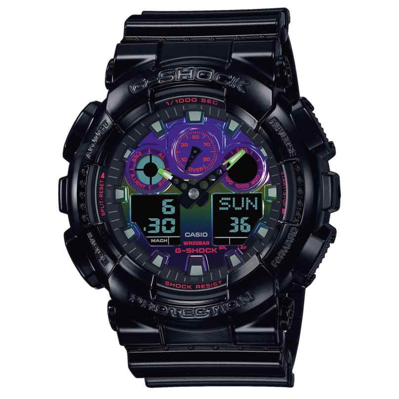 Casio GA-100RGB-1AER G-Shock Men's Watch Virtual Rainbow 4549526346477