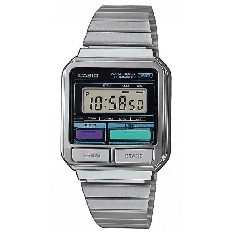 Casio A120WE-1AEF Vintage Unisex Digital Watch Silver Tone 4549526353932