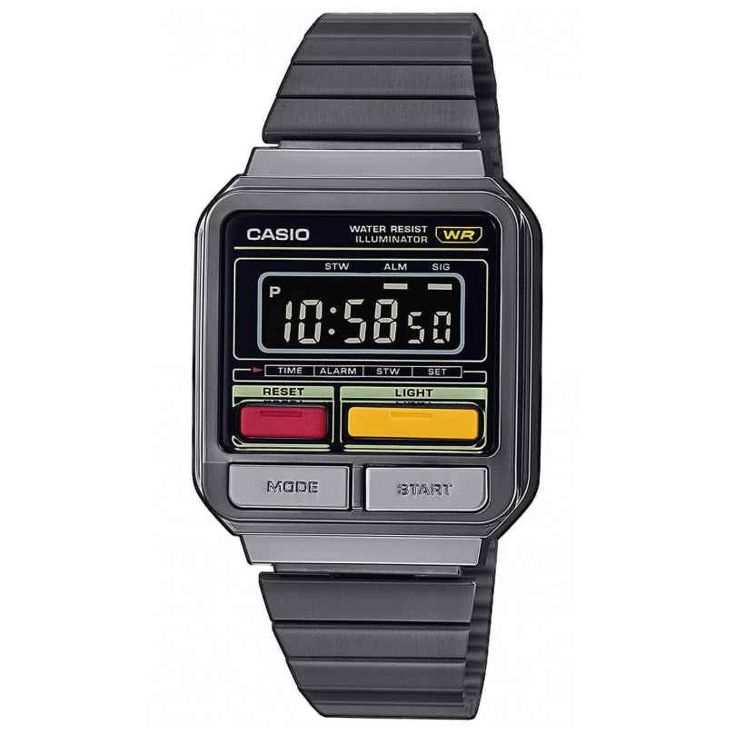 Casio A120WEGG-1BEF Vintage Digital Wristwatch in Unisex Size Grey 4549526353970