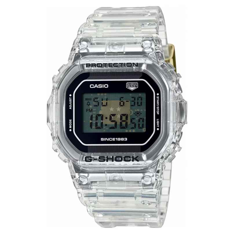 Casio DW-5040RX-7ER G-Shock Digitaluhr 40th Anniversary Clear Remix 4549526353833
