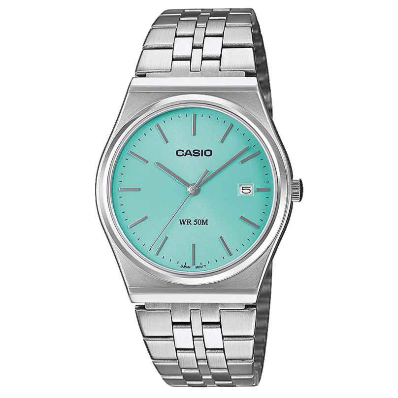 Casio MTP-B145D-2A1VEF Men's Watch Quartz Steel/Turquoise 4549526360787