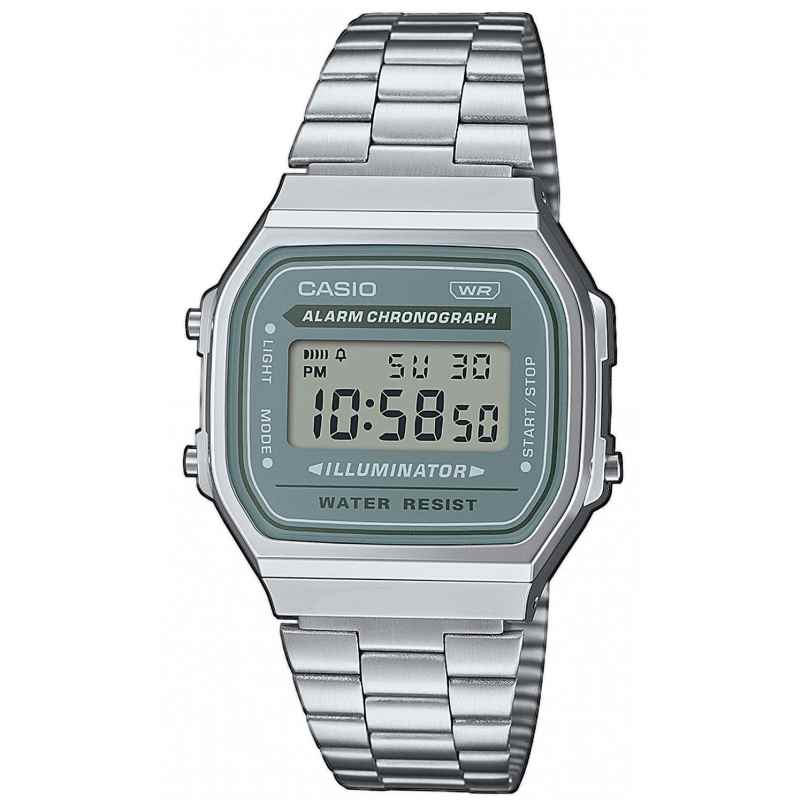 Casio A168WA-3AYES Vintage Iconic Digital Watch Light Grey 4549526362781