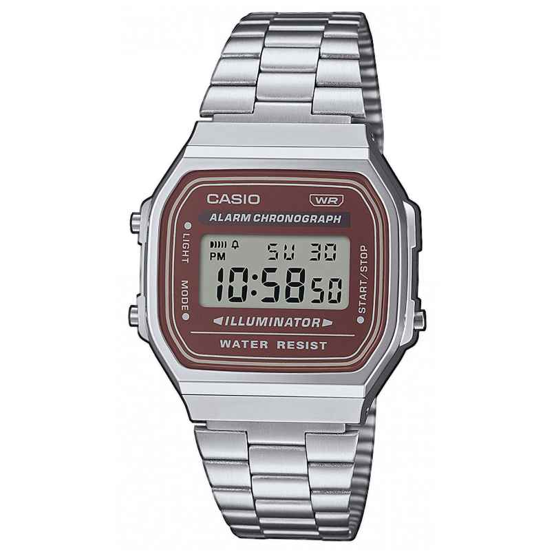 Casio A168WA-5AYES Vintage Iconic Digital Watch Dark Brown 4549526362828