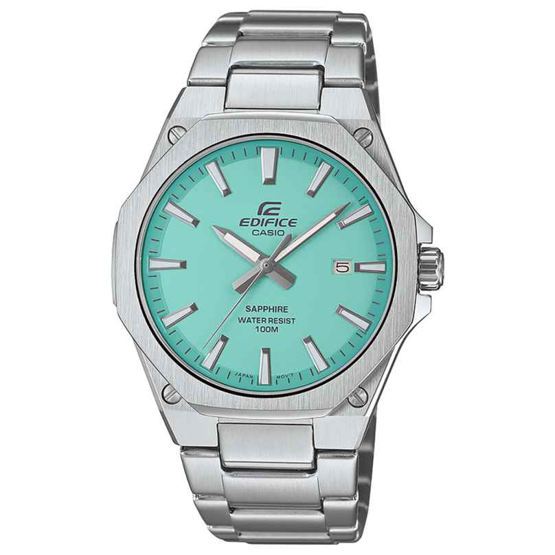 Casio EFR-S108D-2BVUEF Edifice Men's Wristwatch Steel/Turquoise 4549526365829