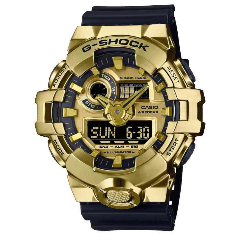 Casio GM-700G-9AER G-Shock G-Steel Men's Watch Black/Gold Tone 4549526381768