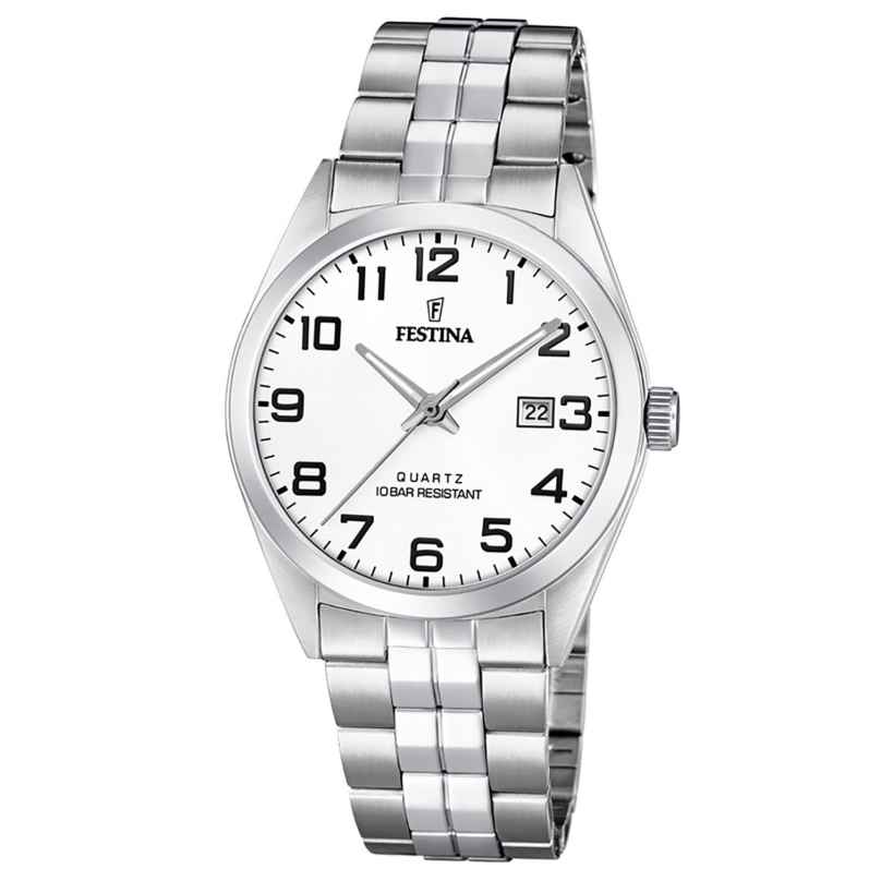 Festina F20357/3 Men's Wristwatch Quarz with Steel Bracelet 10 bar 8430622735370