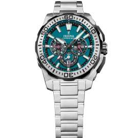 Festina F20724/6 Men's Watch Chronograph Steel/Turquoise