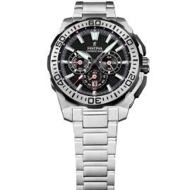 Festina F20724/7 Herren-Chronograph Stahl/Schwarz