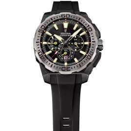 Festina F20726/3 Herrenuhr Chronograph Schwarz/Goldfarben