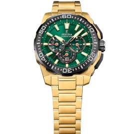 Festina F20727/2 Men's Watch Chronograph Gold Tone/Green