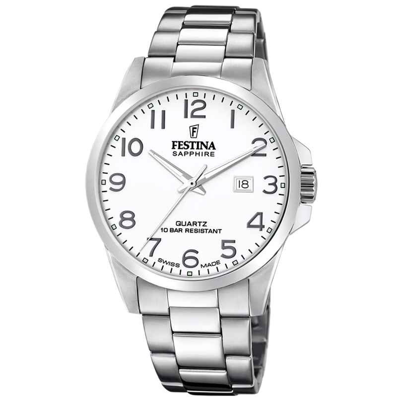 Festina F20024/1 Men's Watch Steel Strap with Sapphire Crystal 8430622788635