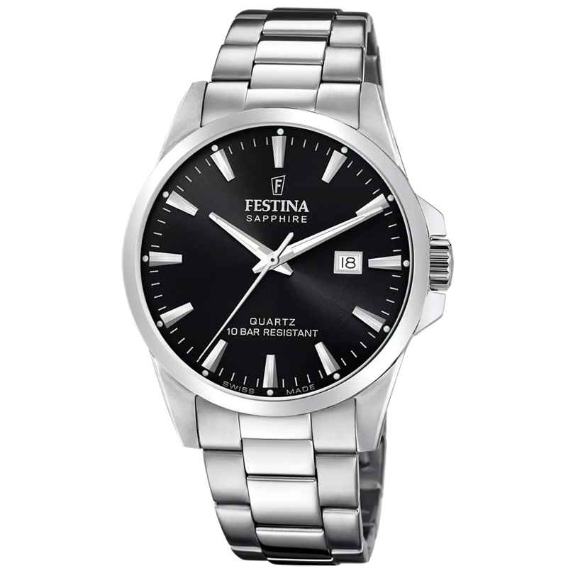 Festina F20024/4 Men's Watch Steel/Black with Sapphire Crystal 8430622788666