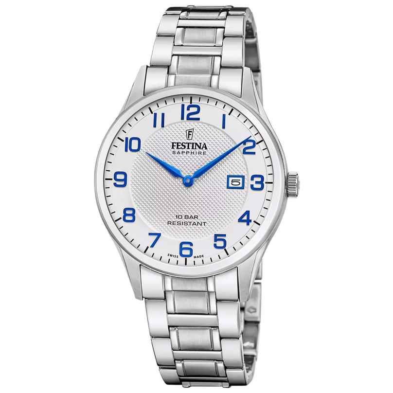 Festina F20067/1 Men's Watch Steel/Silver Tone with Sapphire Crystal 8430622837838
