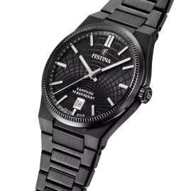 Festina F20080/1 Herrenuhr Schwarz mit Saphirglas